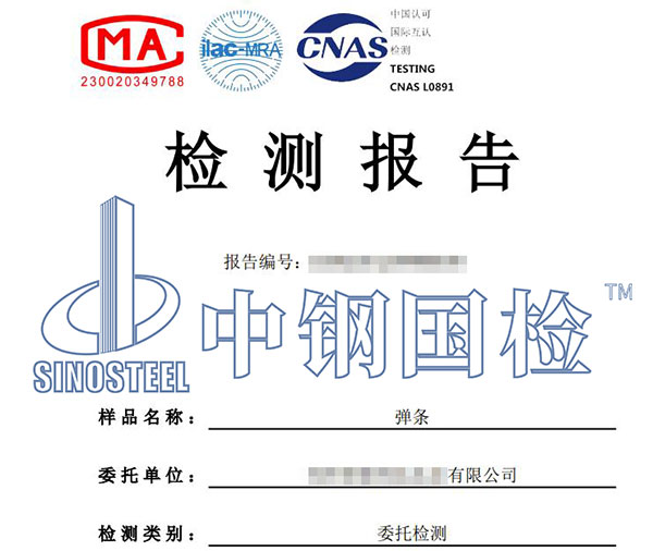 彈條金相組織檢測報告